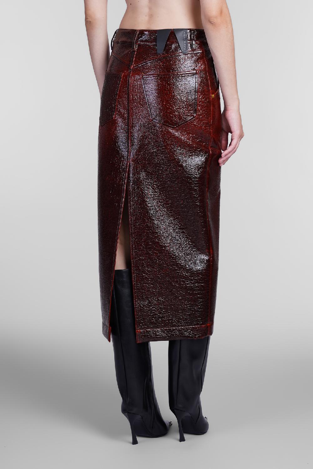 Deliberti DarkPark Gonna Erika In Lana Bordeaux Cod. 406172 - Deliberti The Luxury Shopping