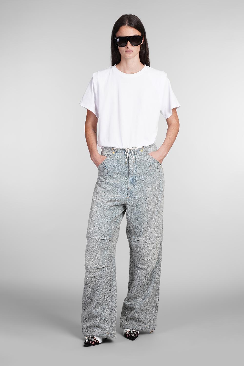 Deliberti DarkPark Jeans Daisy In Cotone Celeste Cod. 404816 - Deliberti The Luxury Shopping