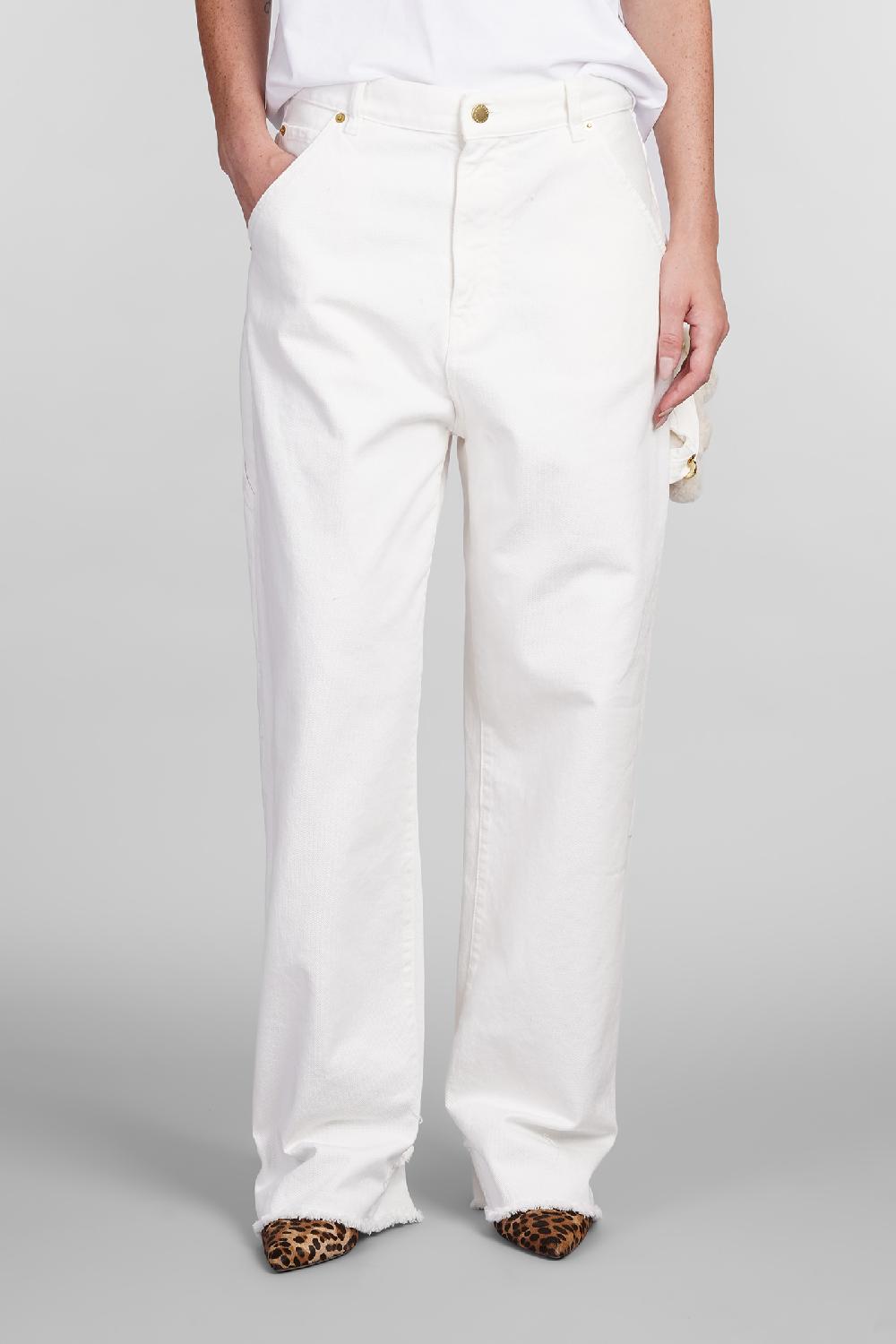 Deliberti DarkPark Jeans lisa in cotone bianco cod. 404821 - Deliberti The Luxury Shopping