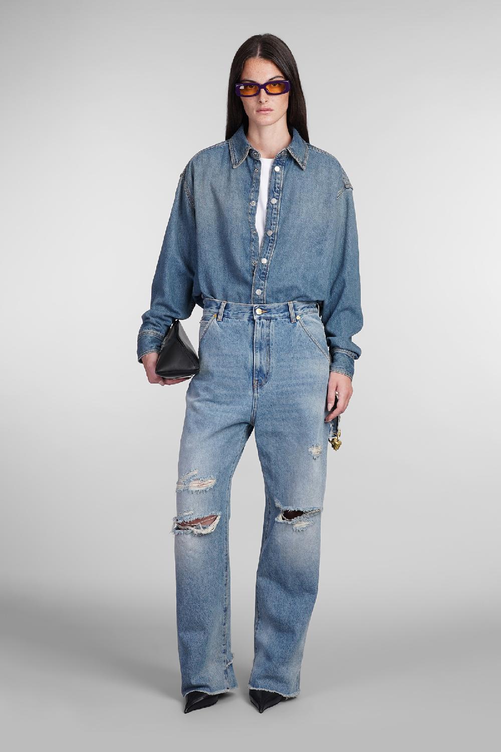 Deliberti DarkPark Jeans Lisa In Cotone Blu Cod. 404819 - Deliberti The Luxury Shopping