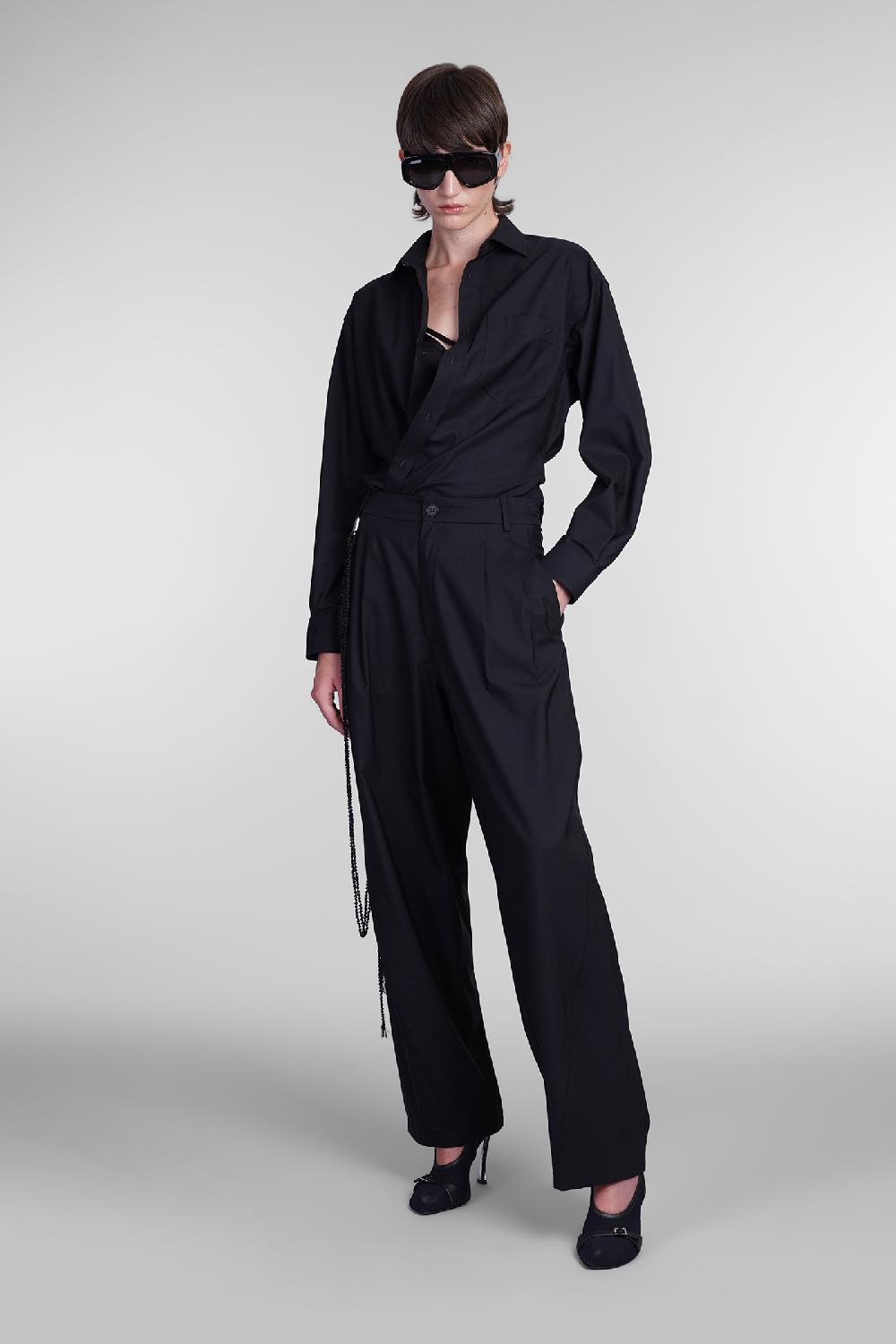 Deliberti DarkPark Pantalone Phebe In Lana Nera Cod. 406173 - Deliberti The Luxury Shopping