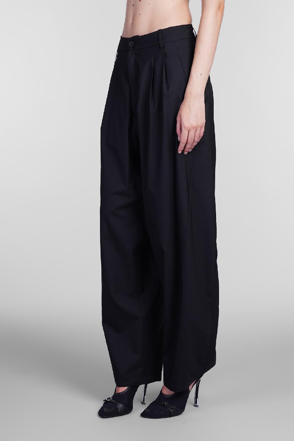 Deliberti DarkPark Pantalone Phebe In Lana Nera Cod. 406173 - Deliberti The Luxury Shopping