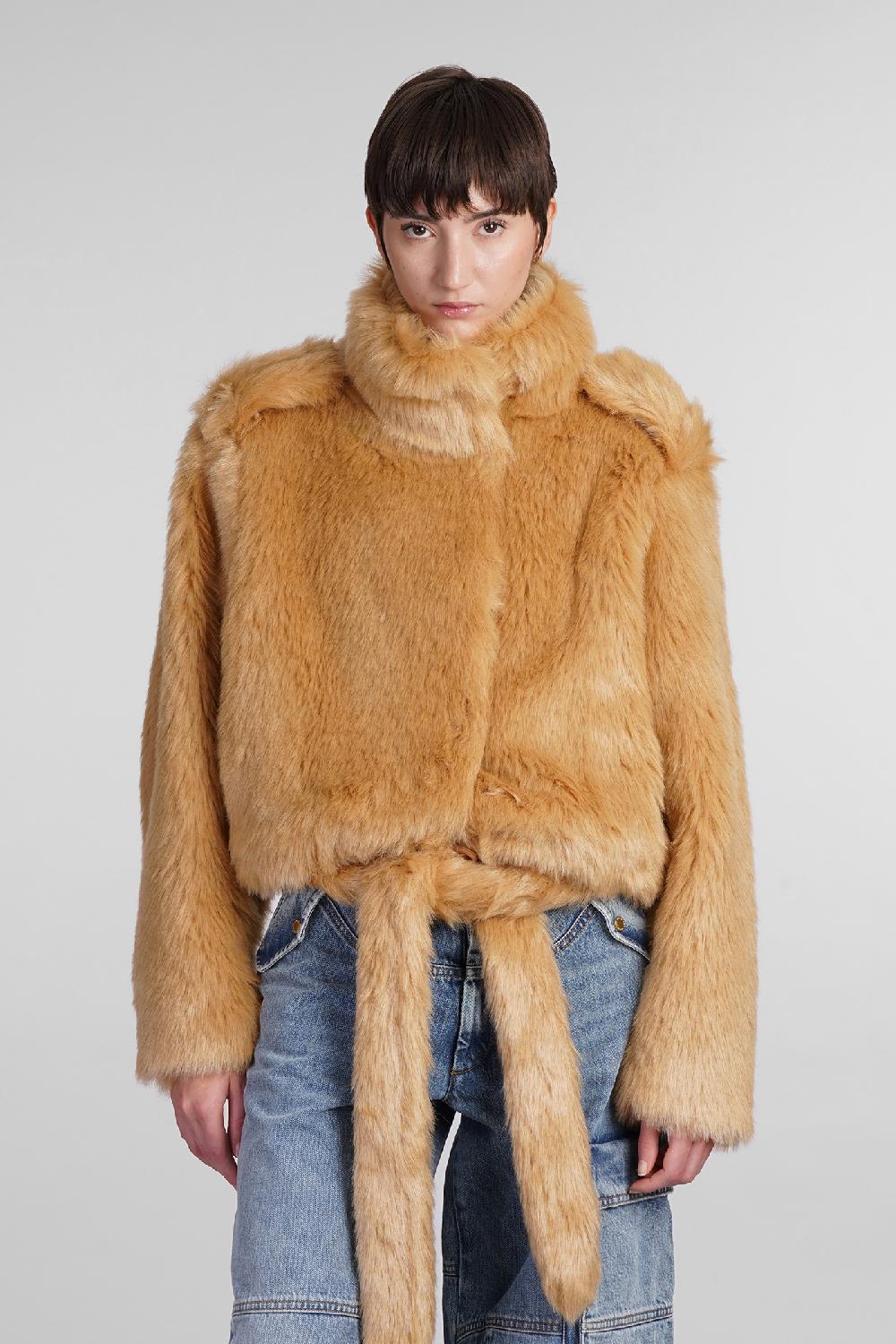 Deliberti DarkPark Pelliccia hunter in modacrilica cammello cod. 408996 - Deliberti The Luxury Shopping