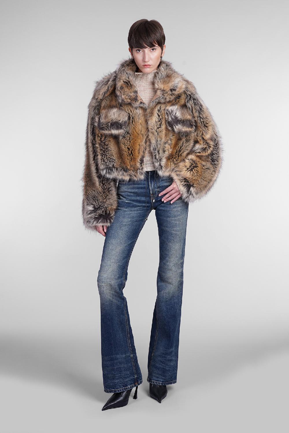 Deliberti DarkPark Pelliccia Kayle In Acrilico Beige Cod. 406168 - Deliberti The Luxury Shopping