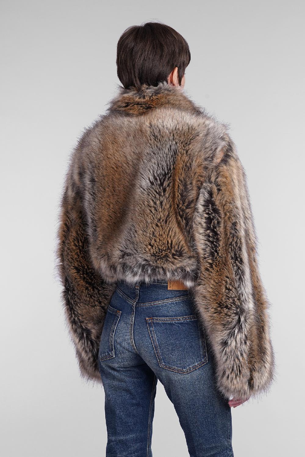 Deliberti DarkPark Pelliccia Kayle In Acrilico Beige Cod. 406168 - Deliberti The Luxury Shopping