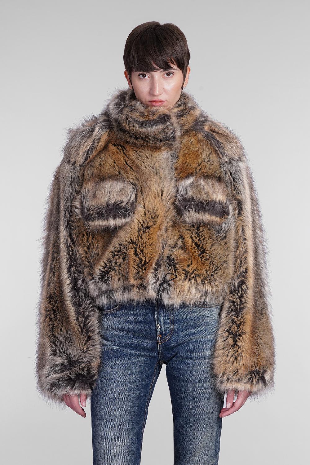 Deliberti DarkPark Pelliccia kayle in acrilico beige cod. 406168 - Deliberti The Luxury Shopping