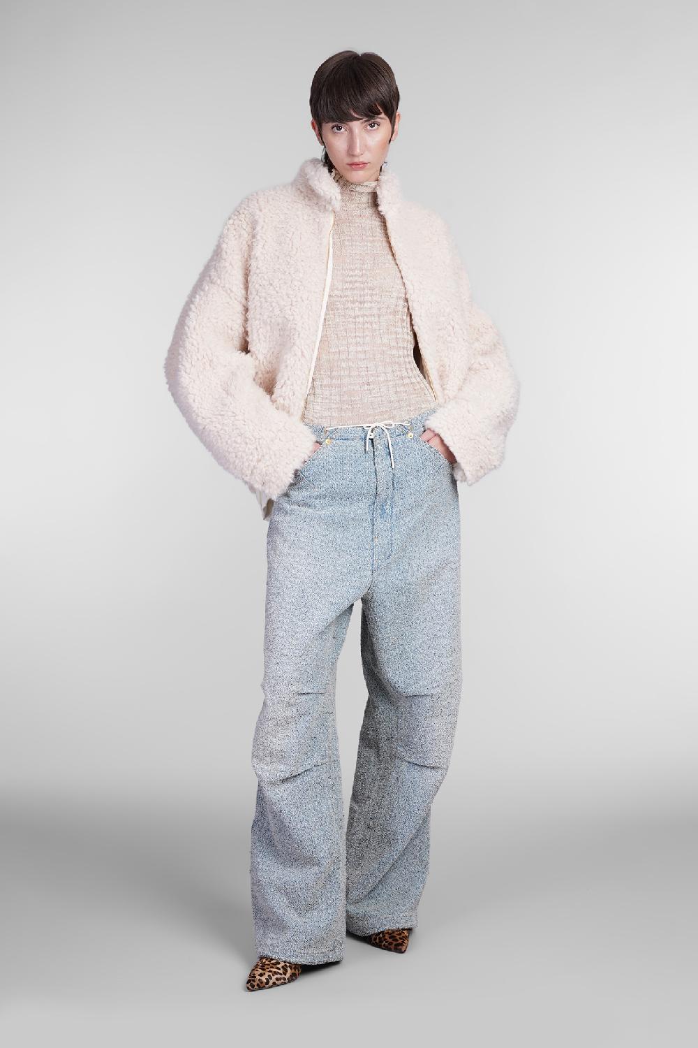 Deliberti DarkPark Pelliccia Lee In Poliestere Beige Cod. 406169 - Deliberti The Luxury Shopping