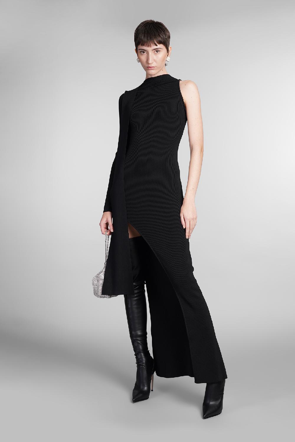 Deliberti David Koma Abito In Cotone Nero Cod. 410026 - Deliberti The Luxury Shopping