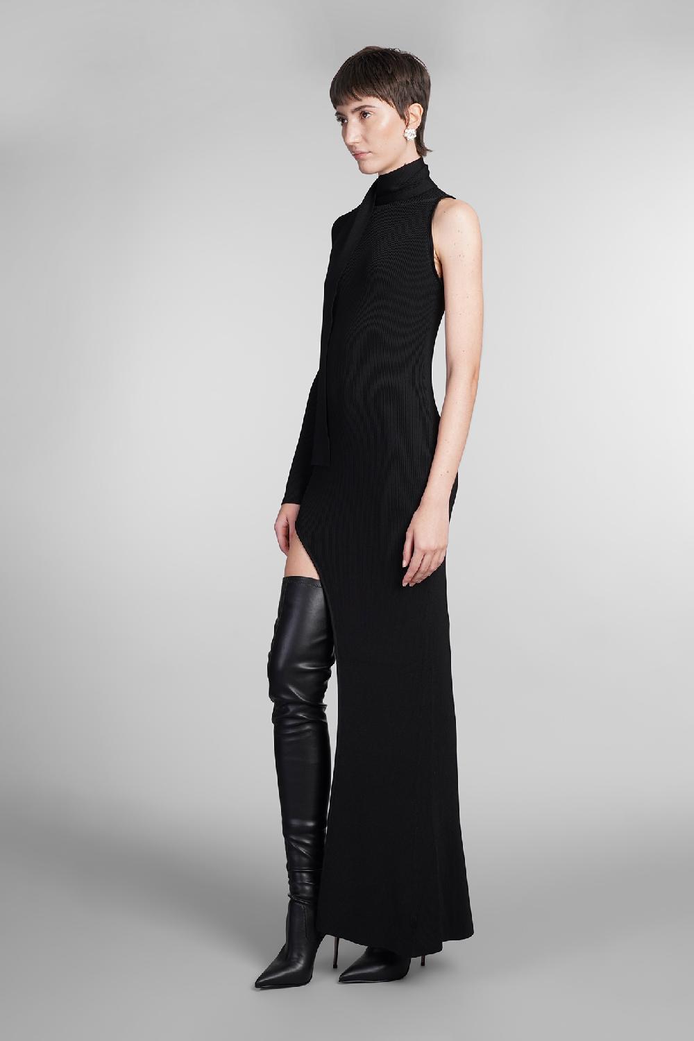 Deliberti David Koma Abito In Cotone Nero Cod. 410026 - Deliberti The Luxury Shopping