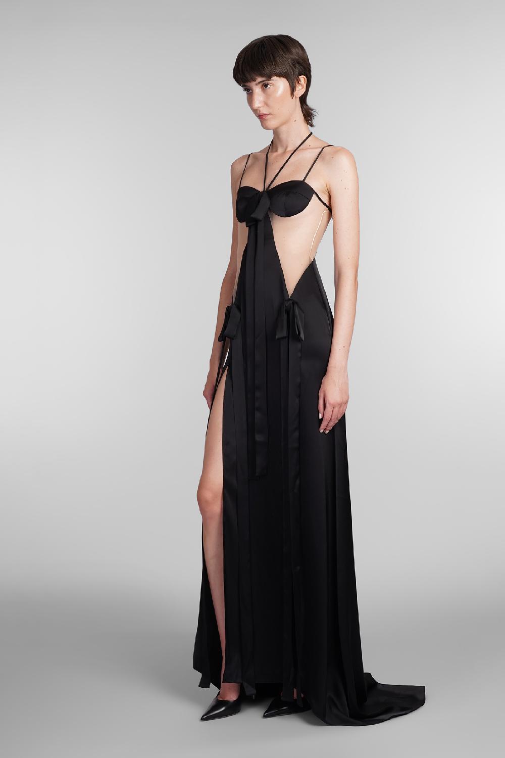 Deliberti David Koma Abito In Triacetato Nero Cod. 405088 - Deliberti The Luxury Shopping
