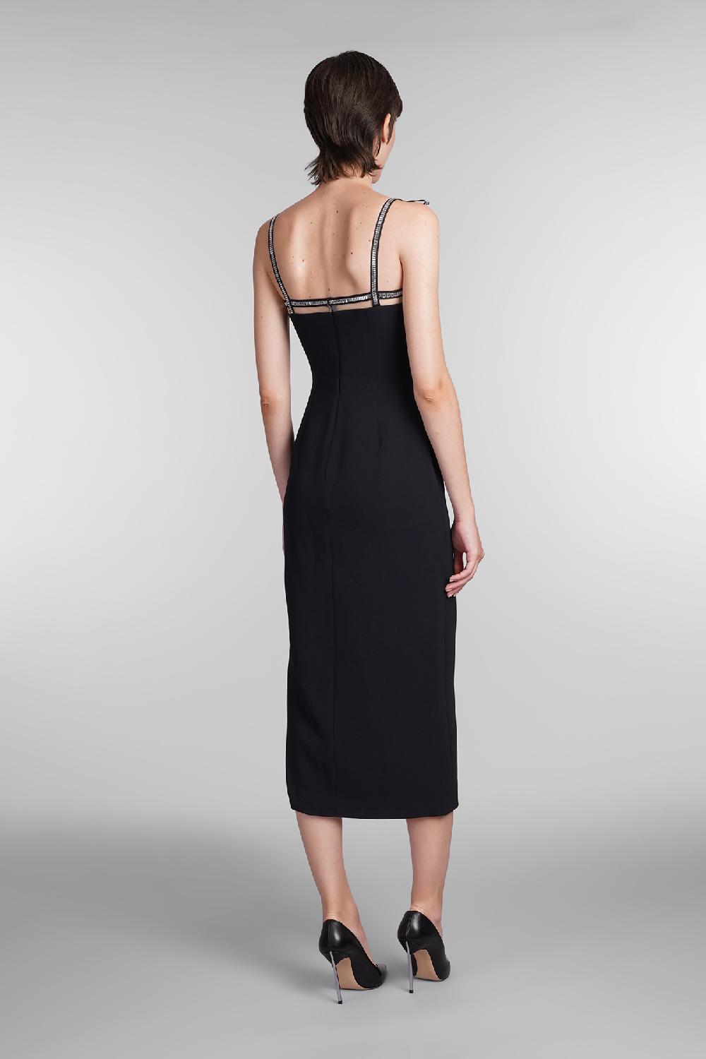 Deliberti David Koma Abito In Viscosa Nera Cod. 405097 - Deliberti The Luxury Shopping