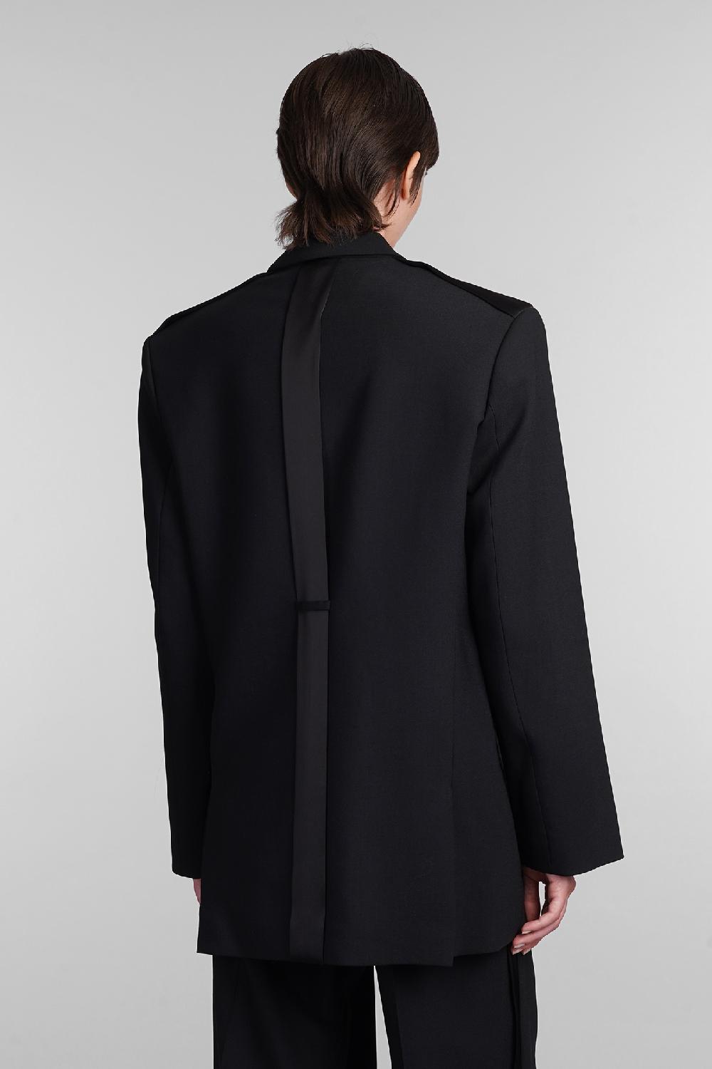 Deliberti David Koma Blazer In Lana Nera Cod. 405091 - Deliberti The Luxury Shopping