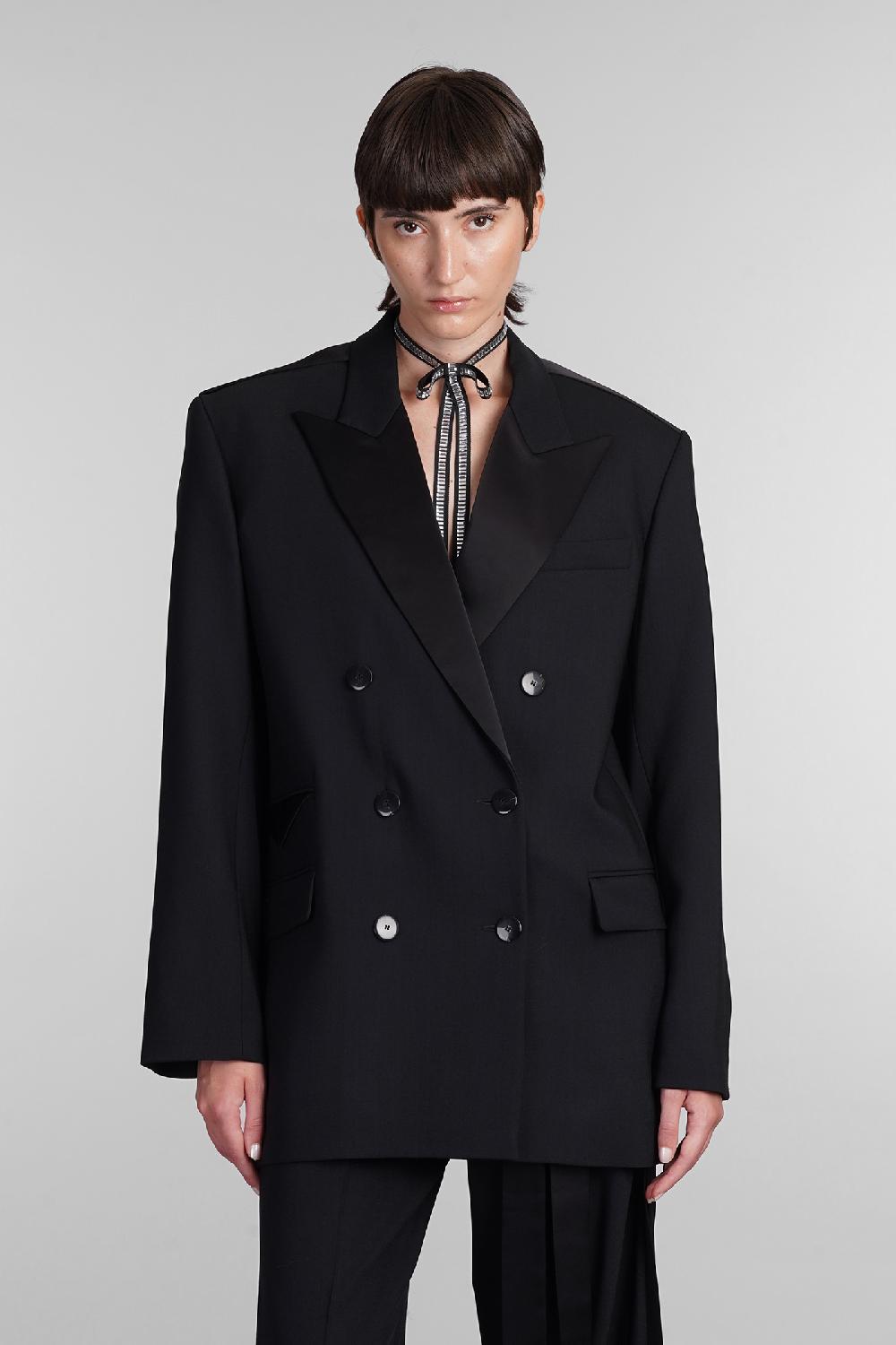 Deliberti David Koma Blazer in lana nera cod. 405091 - Deliberti The Luxury Shopping