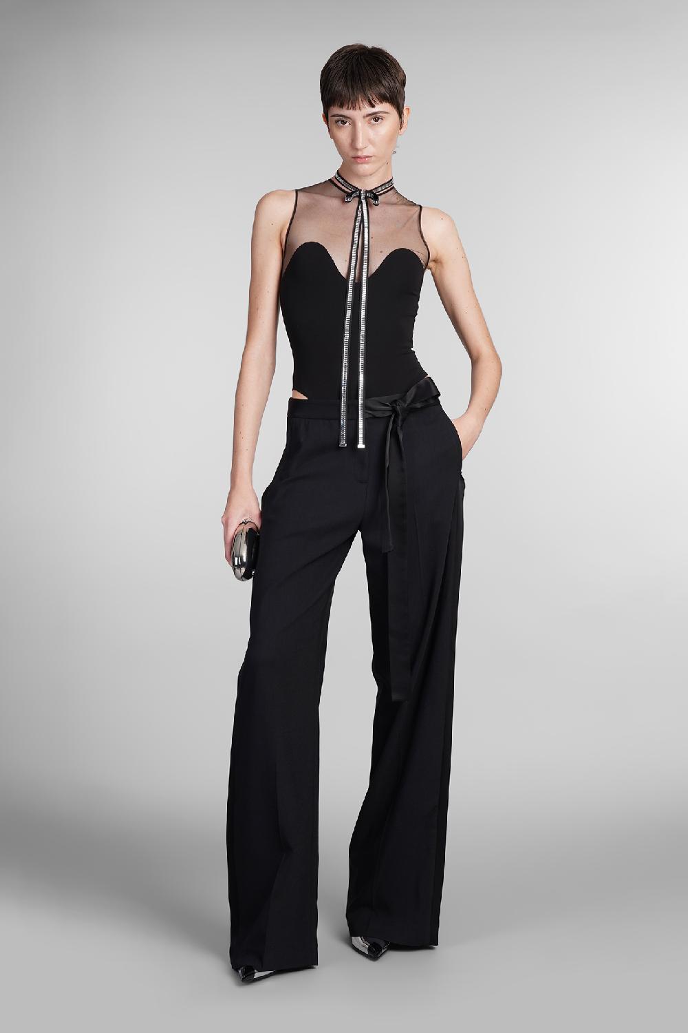 Deliberti David Koma Body In Viscosa Nera Cod. 410023 - Deliberti The Luxury Shopping