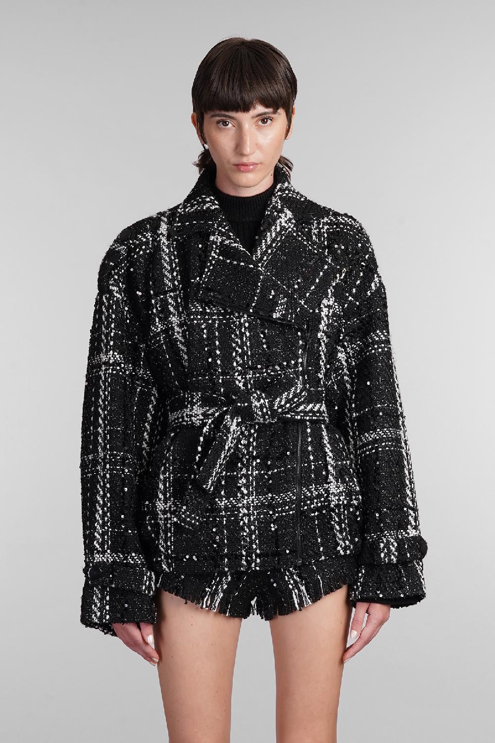 Deliberti David Koma Giacca casual in poliestere nero cod. 405093 - Deliberti The Luxury Shopping