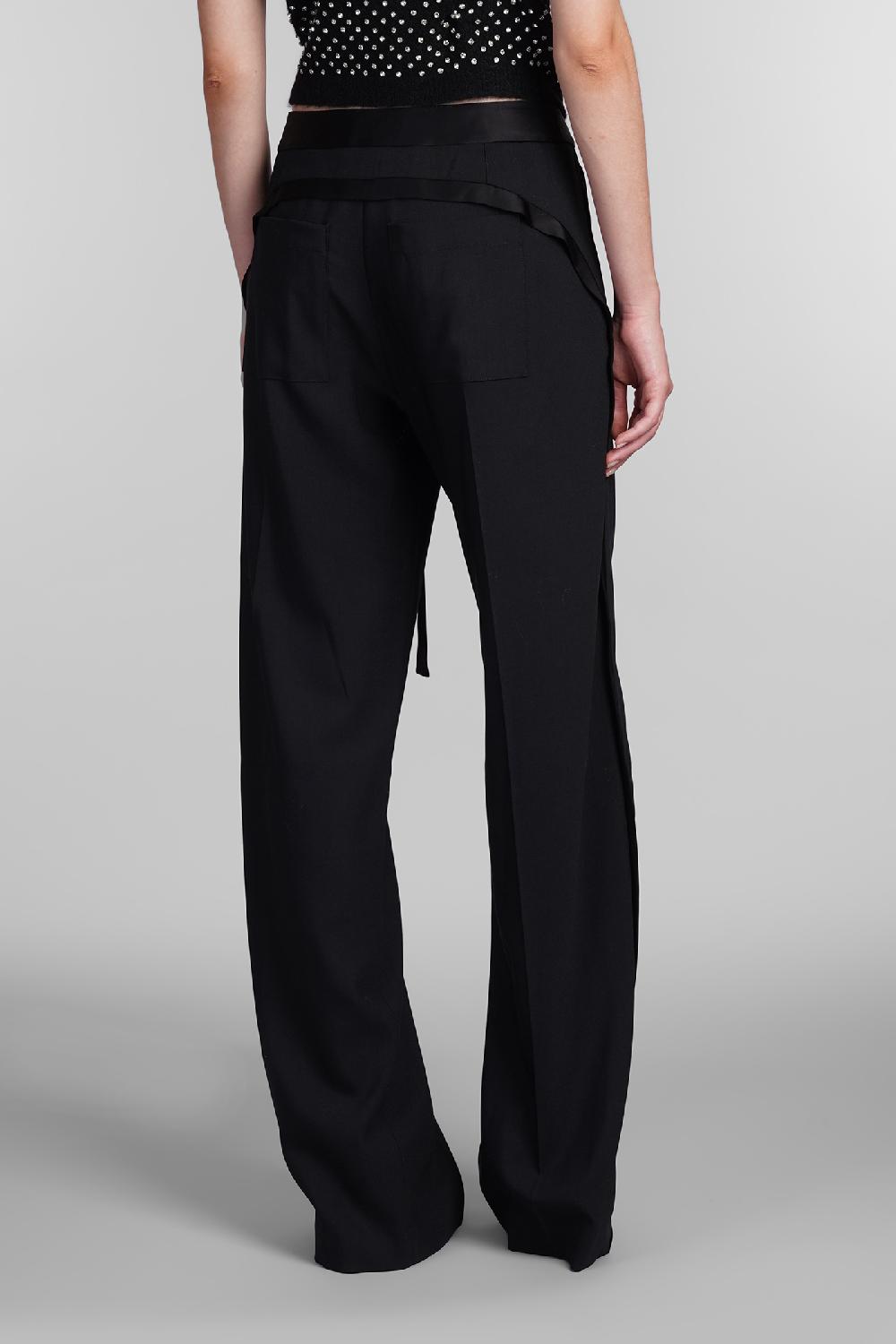 Deliberti David Koma Pantalone In Lana Nera Cod. 405096 - Deliberti The Luxury Shopping