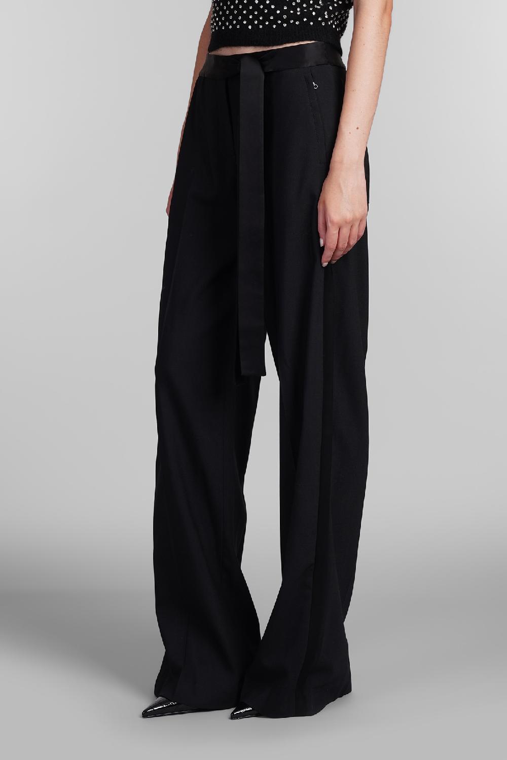 Deliberti David Koma Pantalone In Lana Nera Cod. 405096 - Deliberti The Luxury Shopping