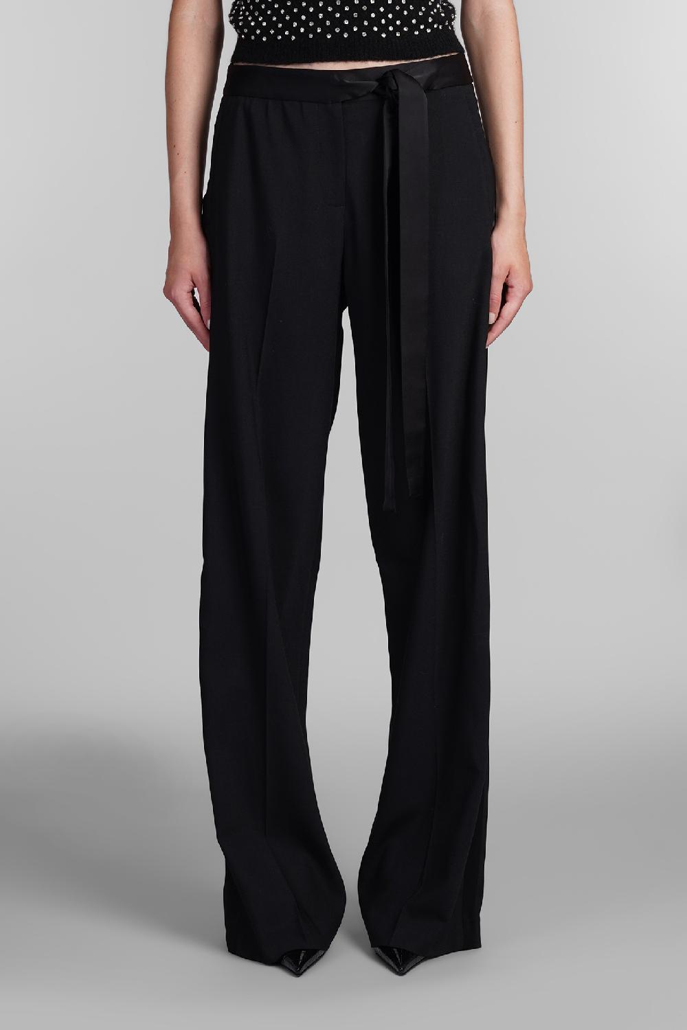 Deliberti David Koma Pantalone in lana nera cod. 405096 - Deliberti The Luxury Shopping