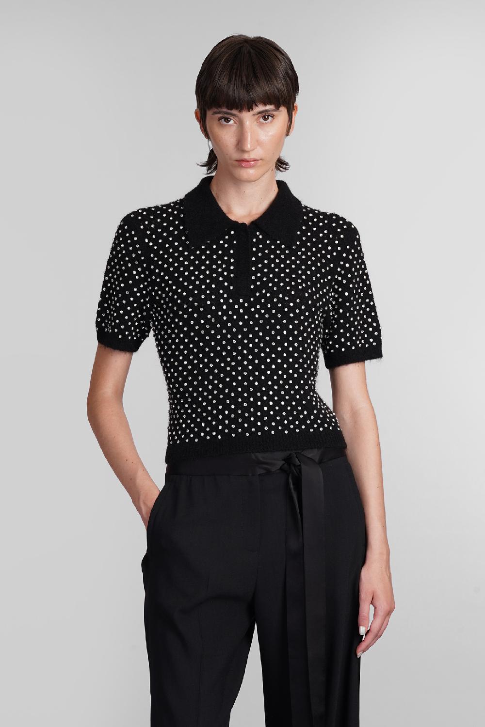 Deliberti David Koma Polo In Lana Nera Cod. 405107 - Deliberti The Luxury Shopping