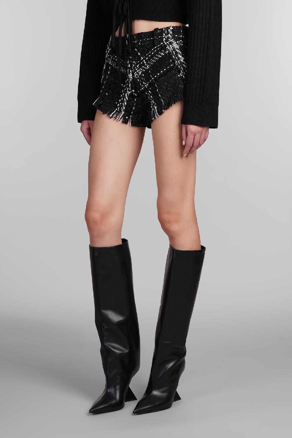 Deliberti David Koma Shorts In Poliestere Nero Cod. 405094 - Deliberti The Luxury Shopping