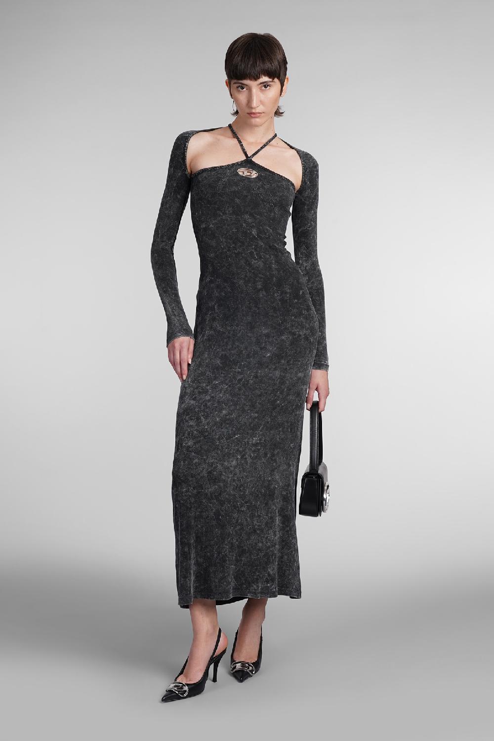 Deliberti Diesel Abito D Mariel In Cotone Grigio Cod. 403965 - Deliberti The Luxury Shopping