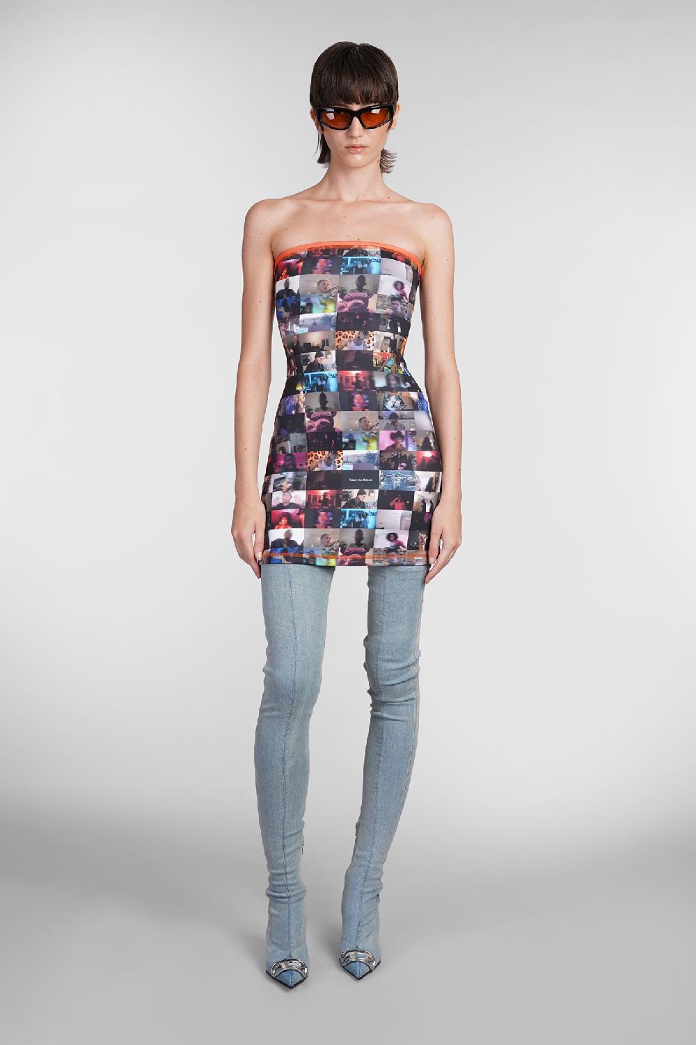 Deliberti Diesel Abito d platin in poliestere multicolor cod. 406546 - Deliberti The Luxury Shopping