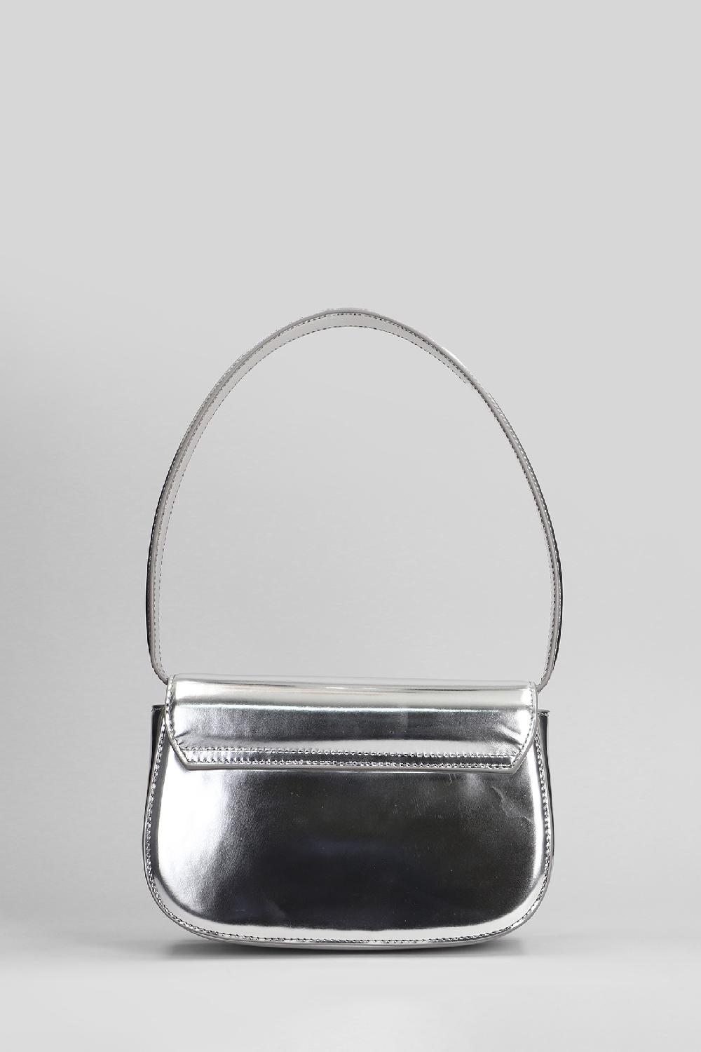 Deliberti Diesel Borsa A Spalla 1 Dr In Pelle Argento Cod. 409913 - Deliberti The Luxury Shopping
