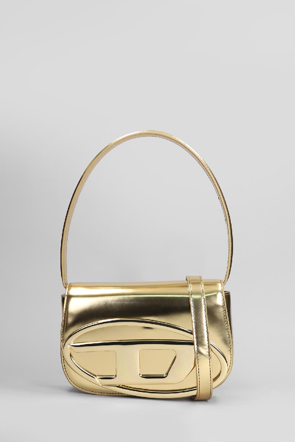 Deliberti Diesel Borsa a spalla 1 dr in pelle oro cod. 409914 - Deliberti The Luxury Shopping