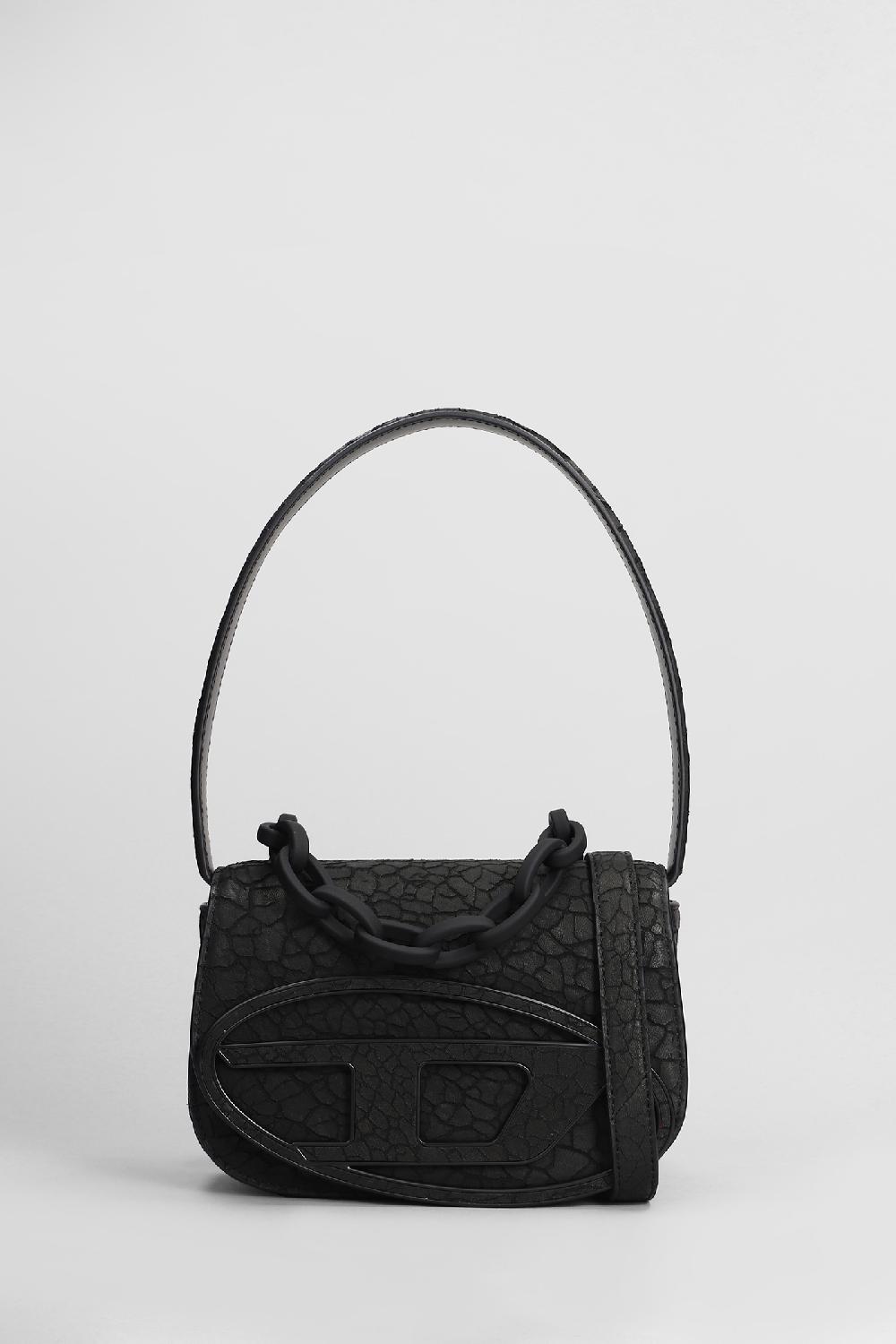 Deliberti Diesel Borsa a spalla 1 dr in poliuretano nero cod. 406553 - Deliberti The Luxury Shopping