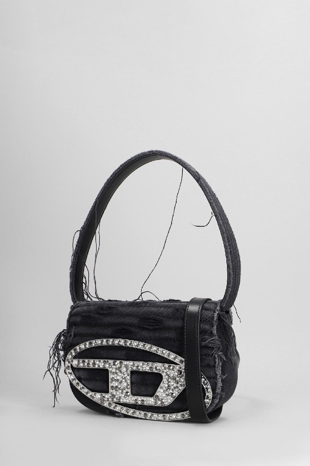 Deliberti Diesel Borsa A Spalla 1dr In Cotone Nero Cod. 403993 - Deliberti The Luxury Shopping