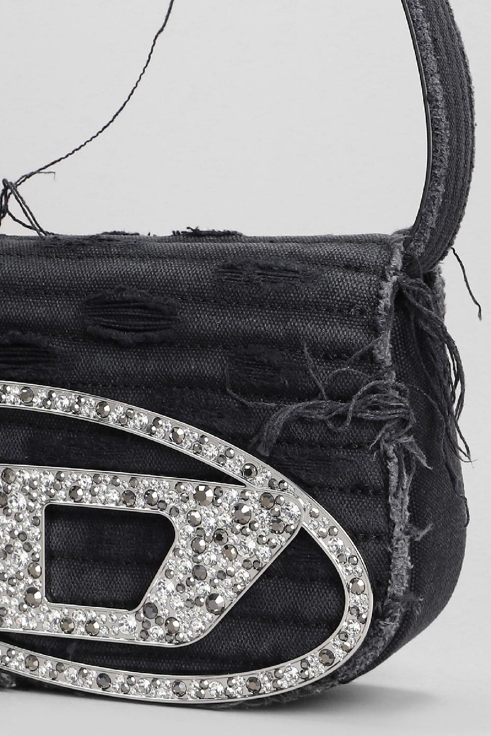 Deliberti Diesel Borsa A Spalla 1dr In Cotone Nero Cod. 403993 - Deliberti The Luxury Shopping