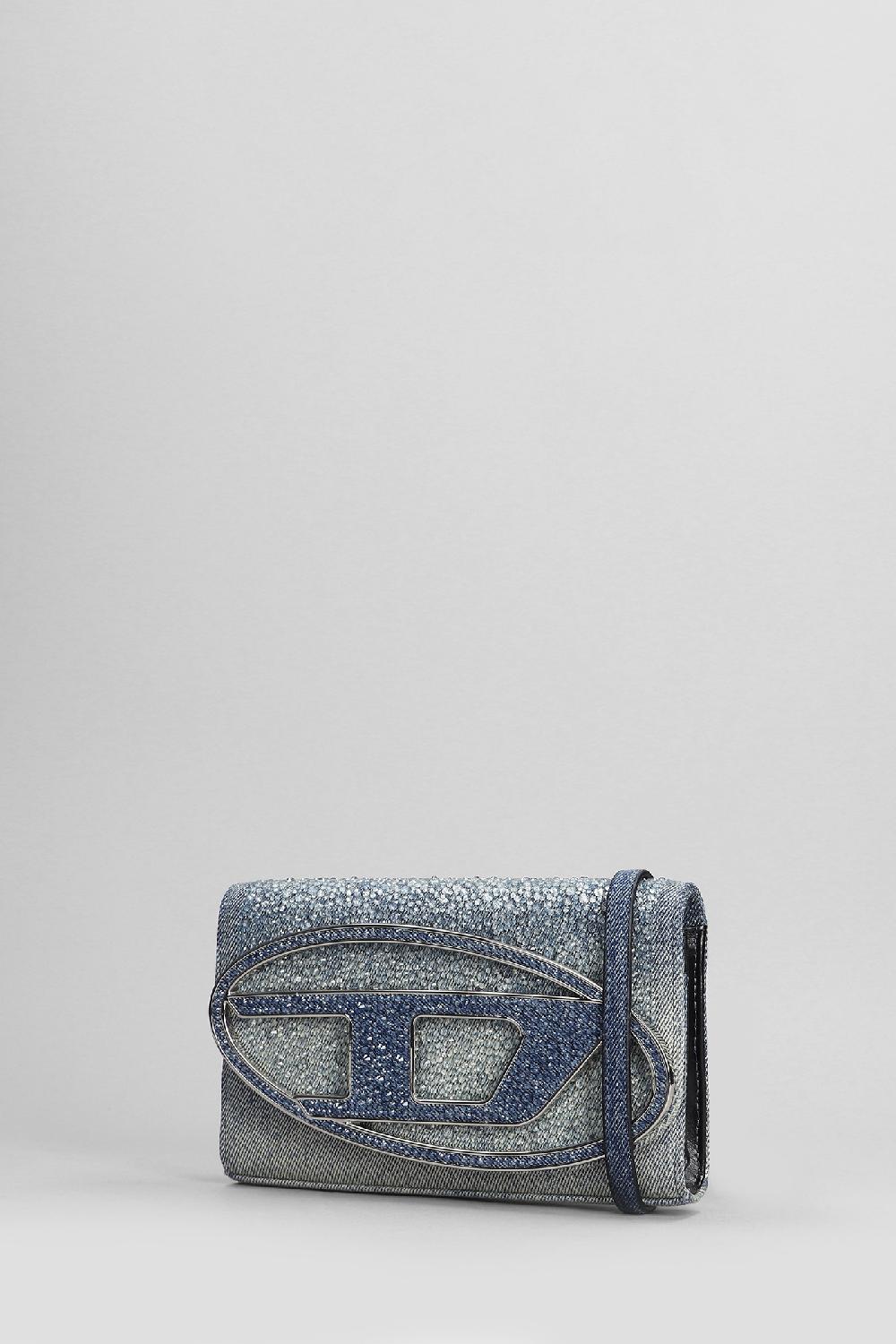 Deliberti Diesel Borsa A Spalla 1dr In Denim Celeste Cod. 403987 - Deliberti The Luxury Shopping
