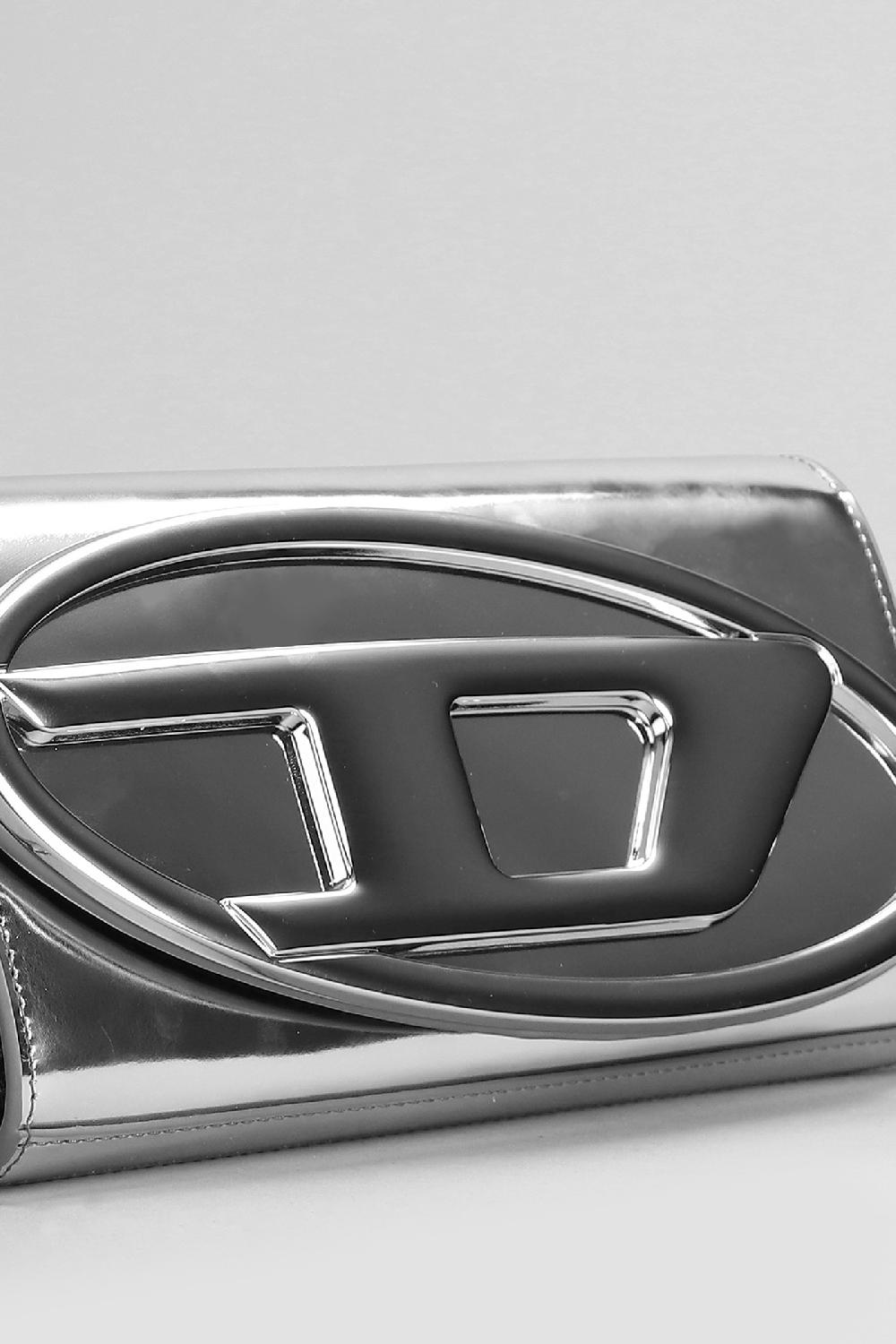 Deliberti Diesel Borsa A Spalla 1dr In Pelle Argento Cod. 403984 - Deliberti The Luxury Shopping