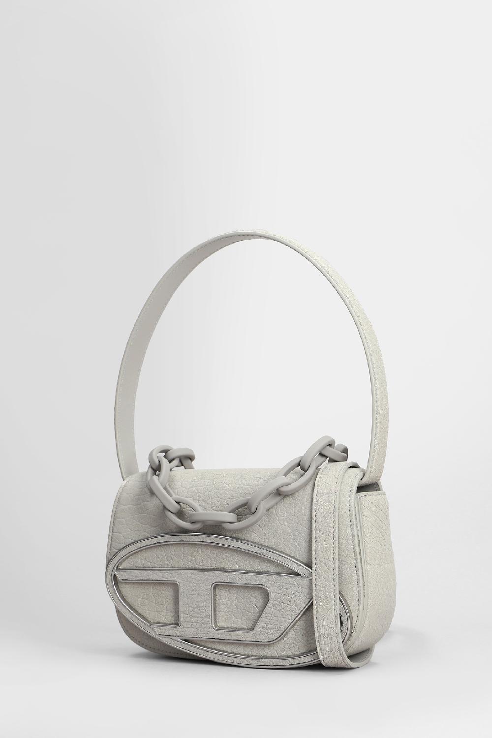 Deliberti Diesel Borsa A Spalla 1dr In Pelle Grigia Cod. 409203 - Deliberti The Luxury Shopping