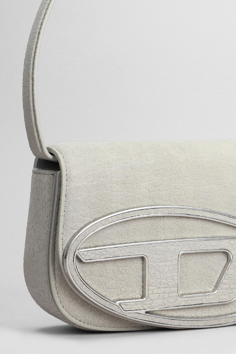 Deliberti Diesel Borsa A Spalla 1dr In Pelle Grigia Cod. 409203 - Deliberti The Luxury Shopping