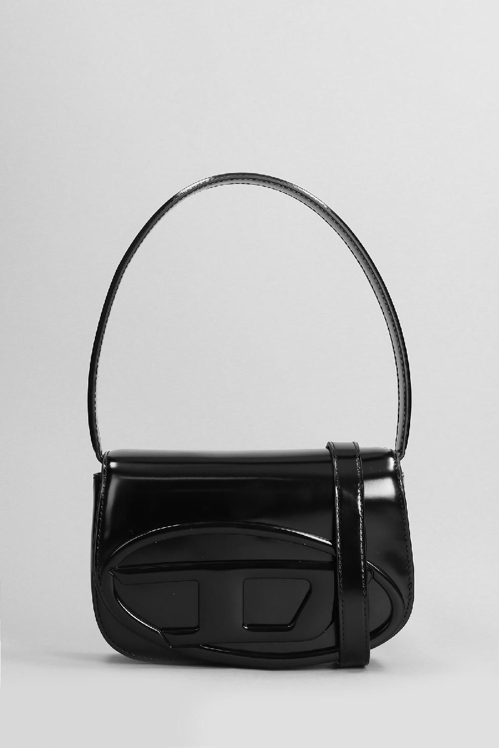 Deliberti Diesel Borsa a spalla 1dr in pelle nera cod. 403992 - Deliberti The Luxury Shopping