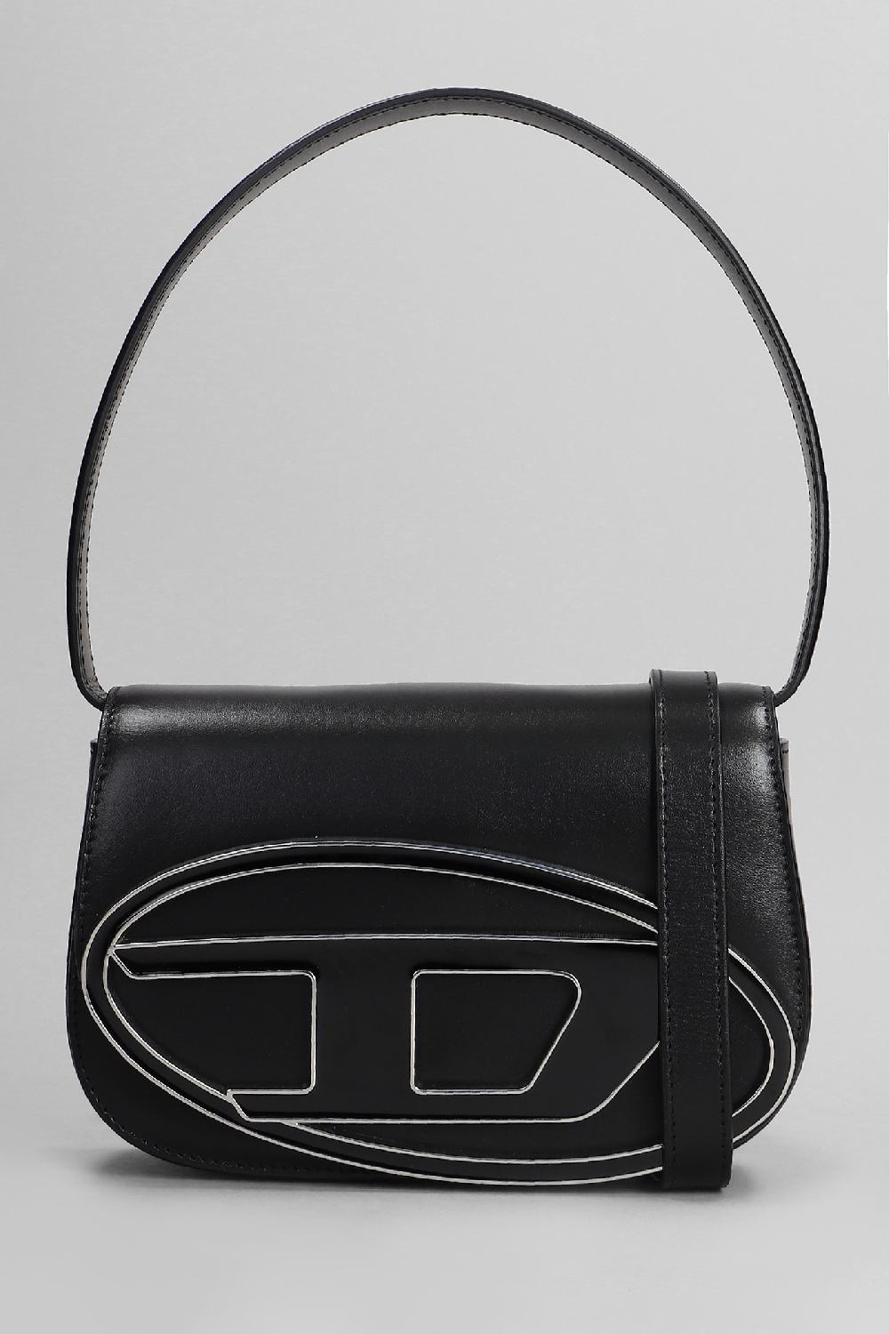 Deliberti Diesel Borsa a spalla 1dr in pelle nera cod. 403994 - Deliberti The Luxury Shopping