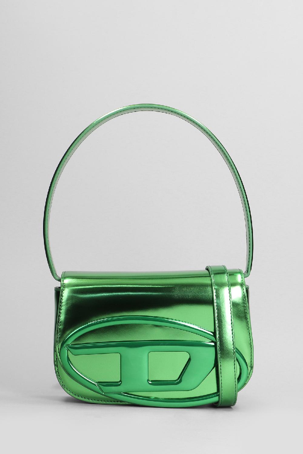 Deliberti Diesel Borsa a spalla 1dr in pelle verde cod. 403991 - Deliberti The Luxury Shopping