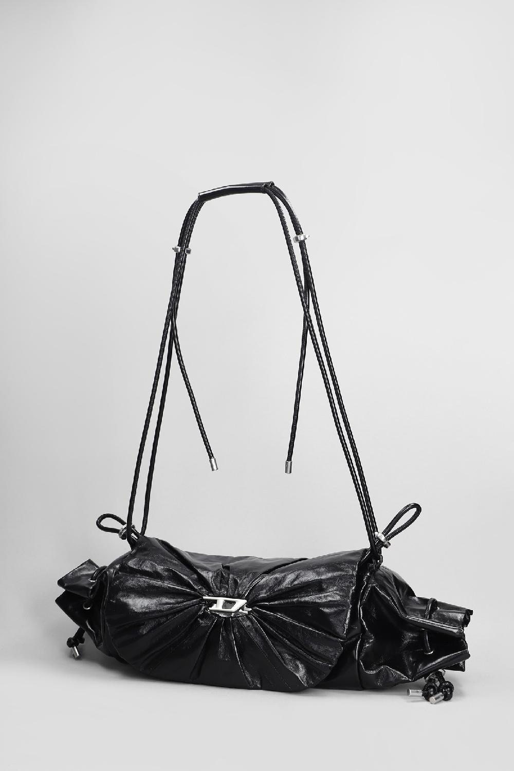 Deliberti Diesel Borsa A Spalla D Scrunch In Pelle Nera Cod. 406555 - Deliberti The Luxury Shopping
