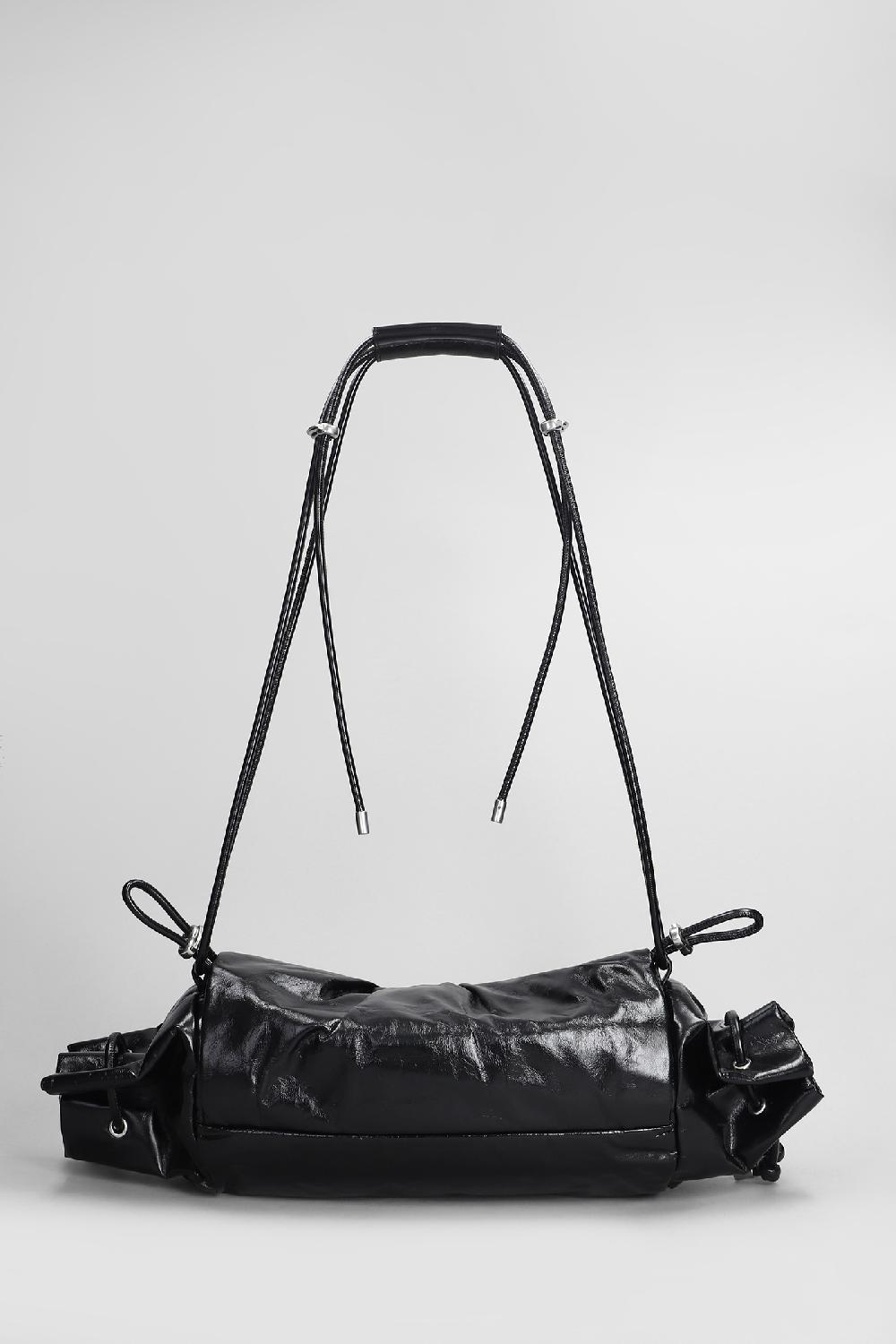 Deliberti Diesel Borsa A Spalla D Scrunch In Pelle Nera Cod. 406555 - Deliberti The Luxury Shopping
