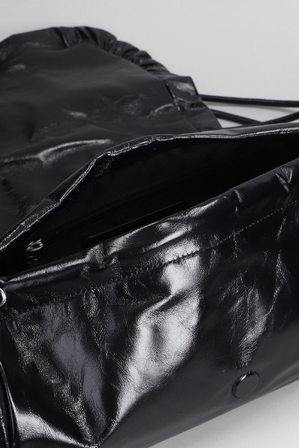 Deliberti Diesel Borsa A Spalla D Scrunch In Pelle Nera Cod. 406555 - Deliberti The Luxury Shopping