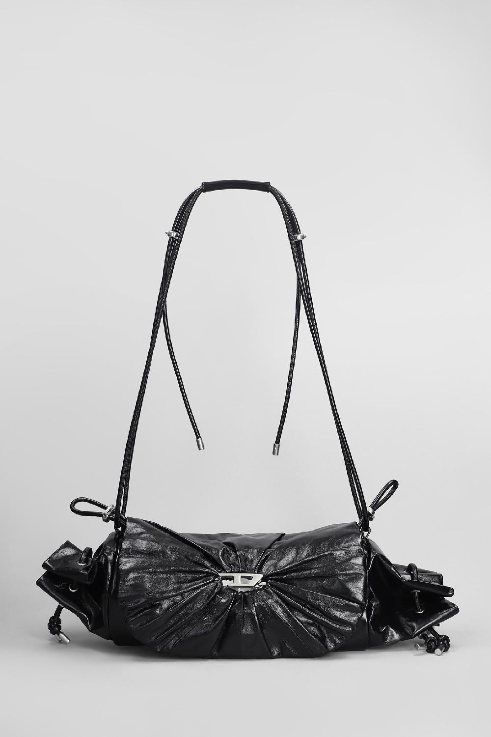 Deliberti Diesel Borsa a spalla d scrunch in pelle nera cod. 406555 - Deliberti The Luxury Shopping