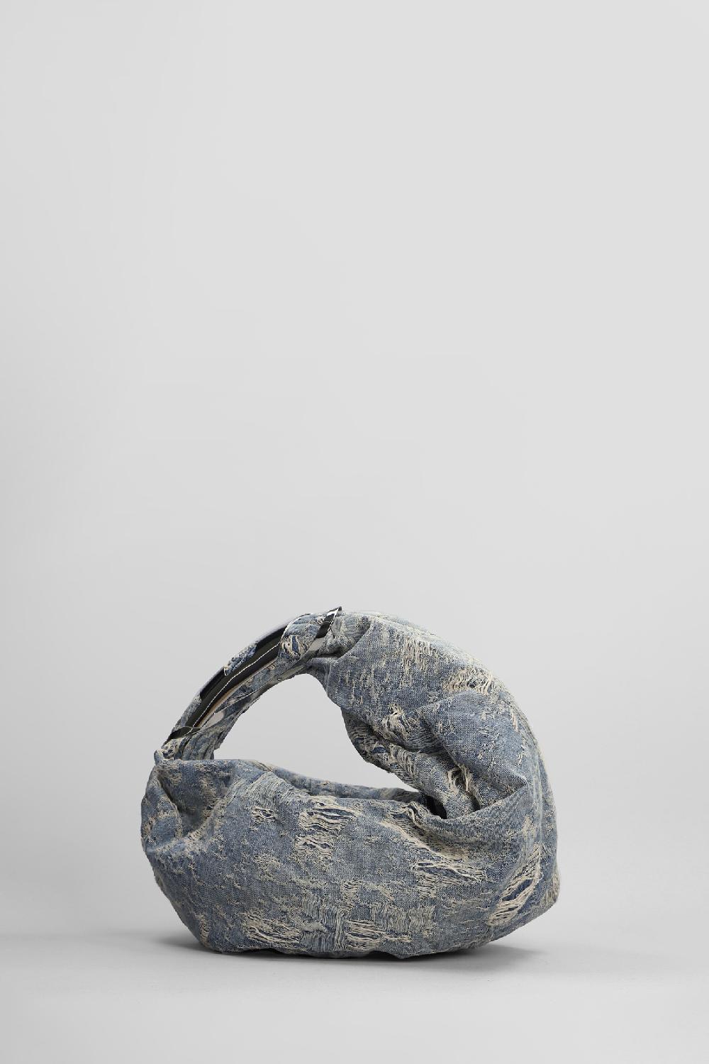 Deliberti Diesel Borsa A Spalla Grab D Hobo In Cotone Blu Cod. 406554 - Deliberti The Luxury Shopping