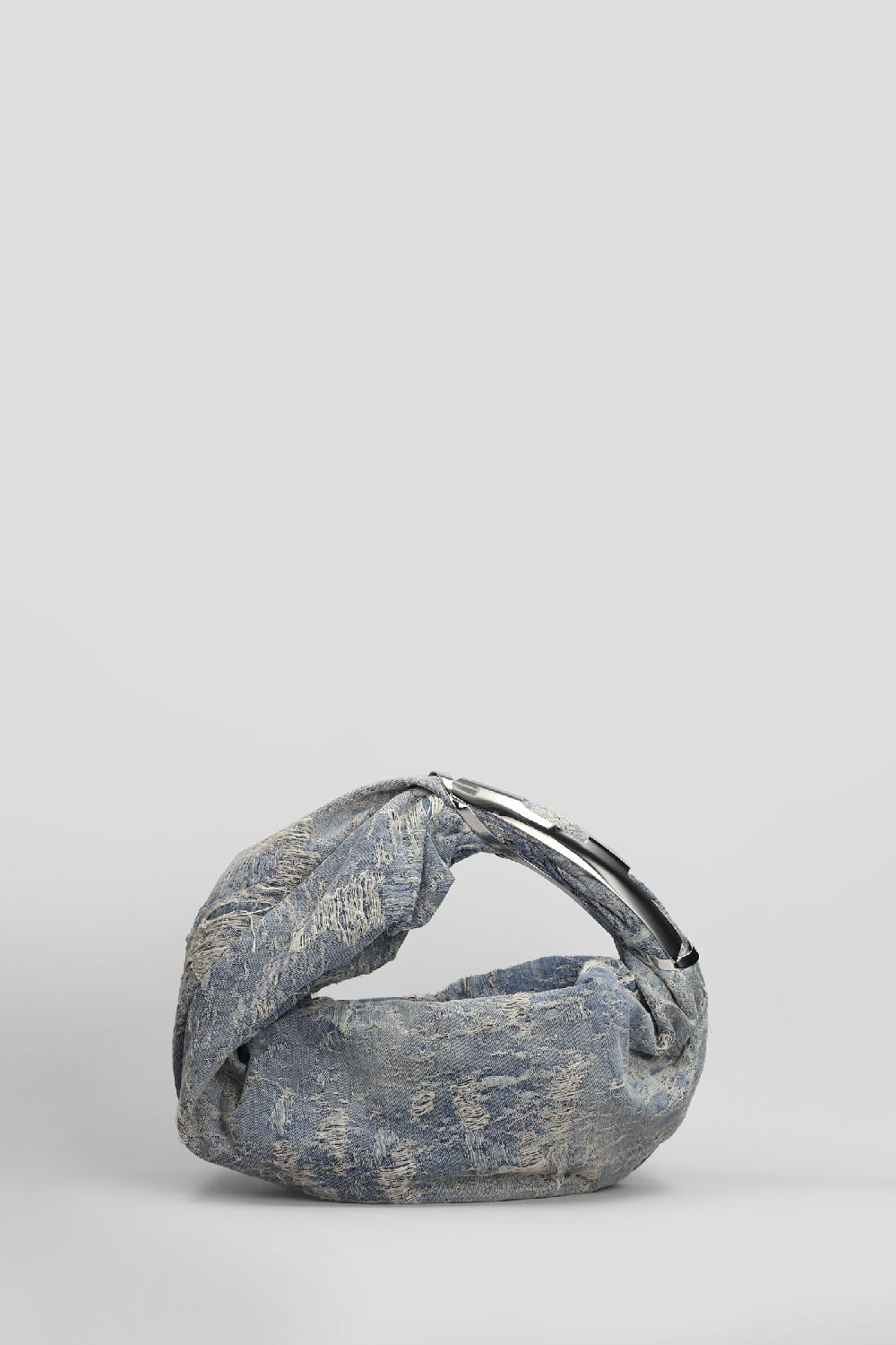 Deliberti Diesel Borsa A Spalla Grab D Hobo In Cotone Blu Cod. 406554 - Deliberti The Luxury Shopping