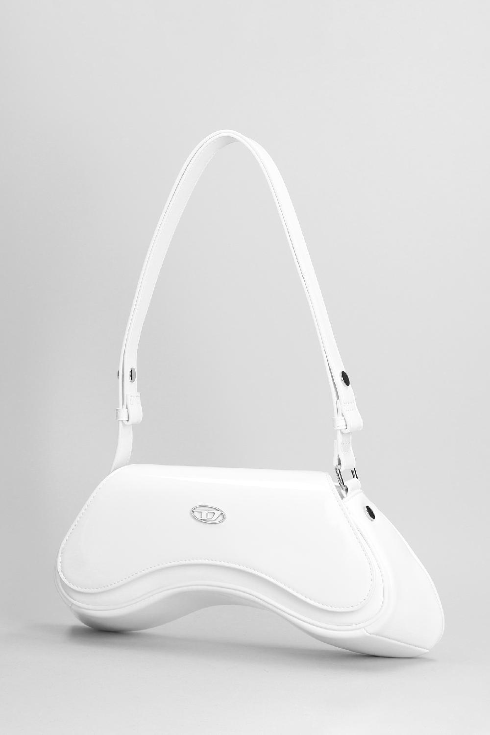 Deliberti Diesel Borsa A Spalla Play In Poliuretano Bianco Cod. 403997 - Deliberti The Luxury Shopping