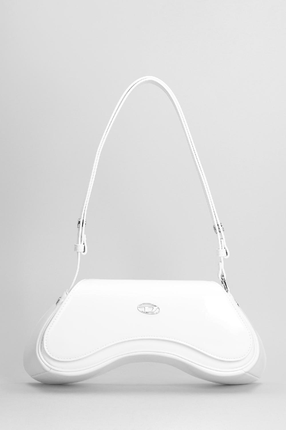 Deliberti Diesel Borsa a spalla play in poliuretano bianco cod. 403997 - Deliberti The Luxury Shopping