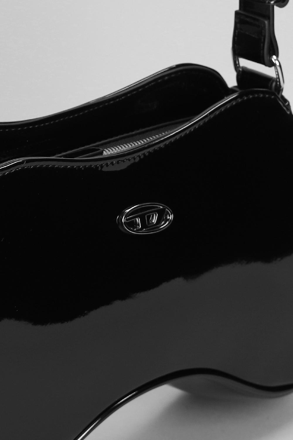 Deliberti Diesel Borsa A Spalla Play In Poliuretano Nero Cod. 403996 - Deliberti The Luxury Shopping