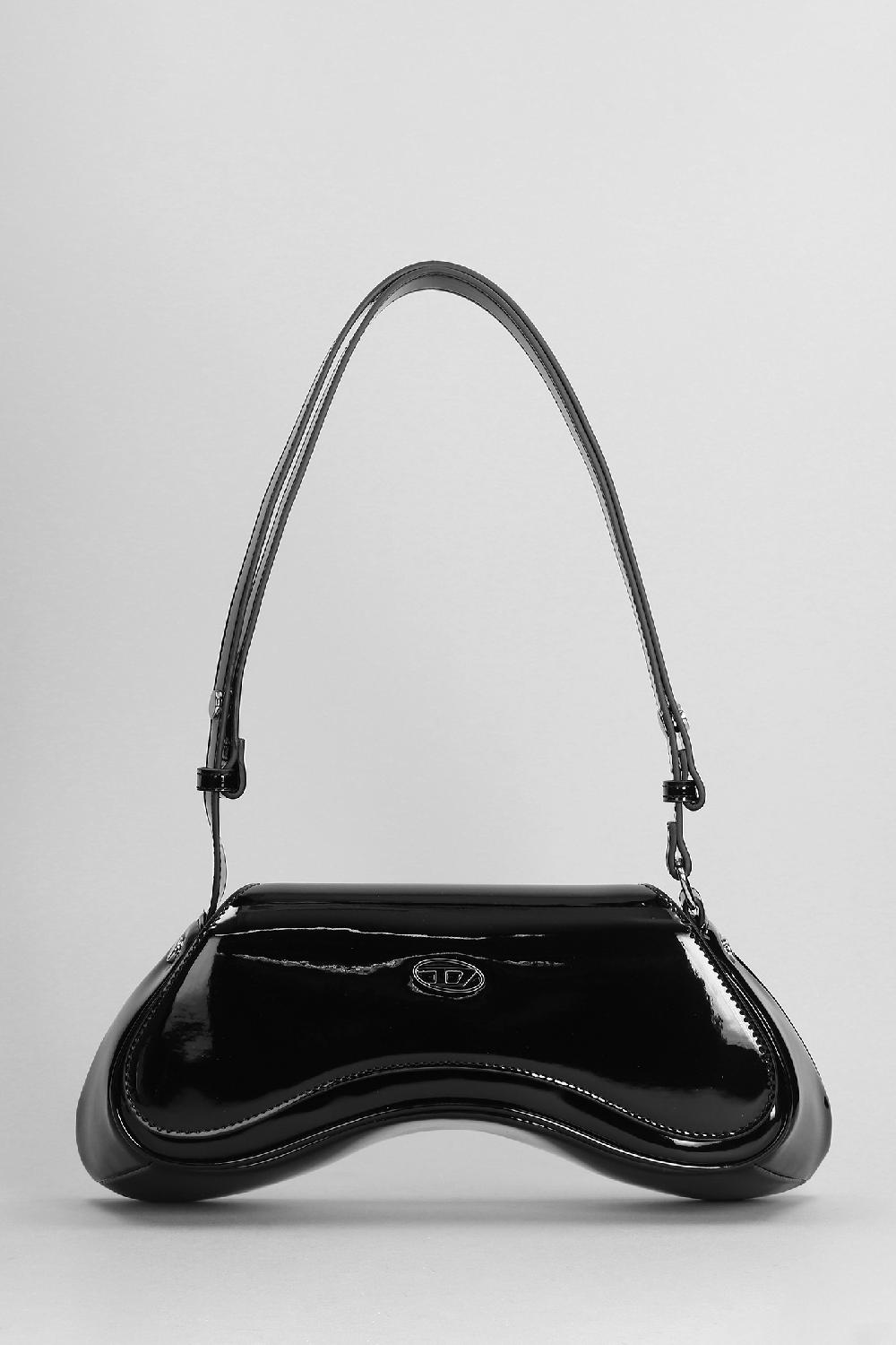 Deliberti Diesel Borsa a spalla play in poliuretano nero cod. 403999 - Deliberti The Luxury Shopping