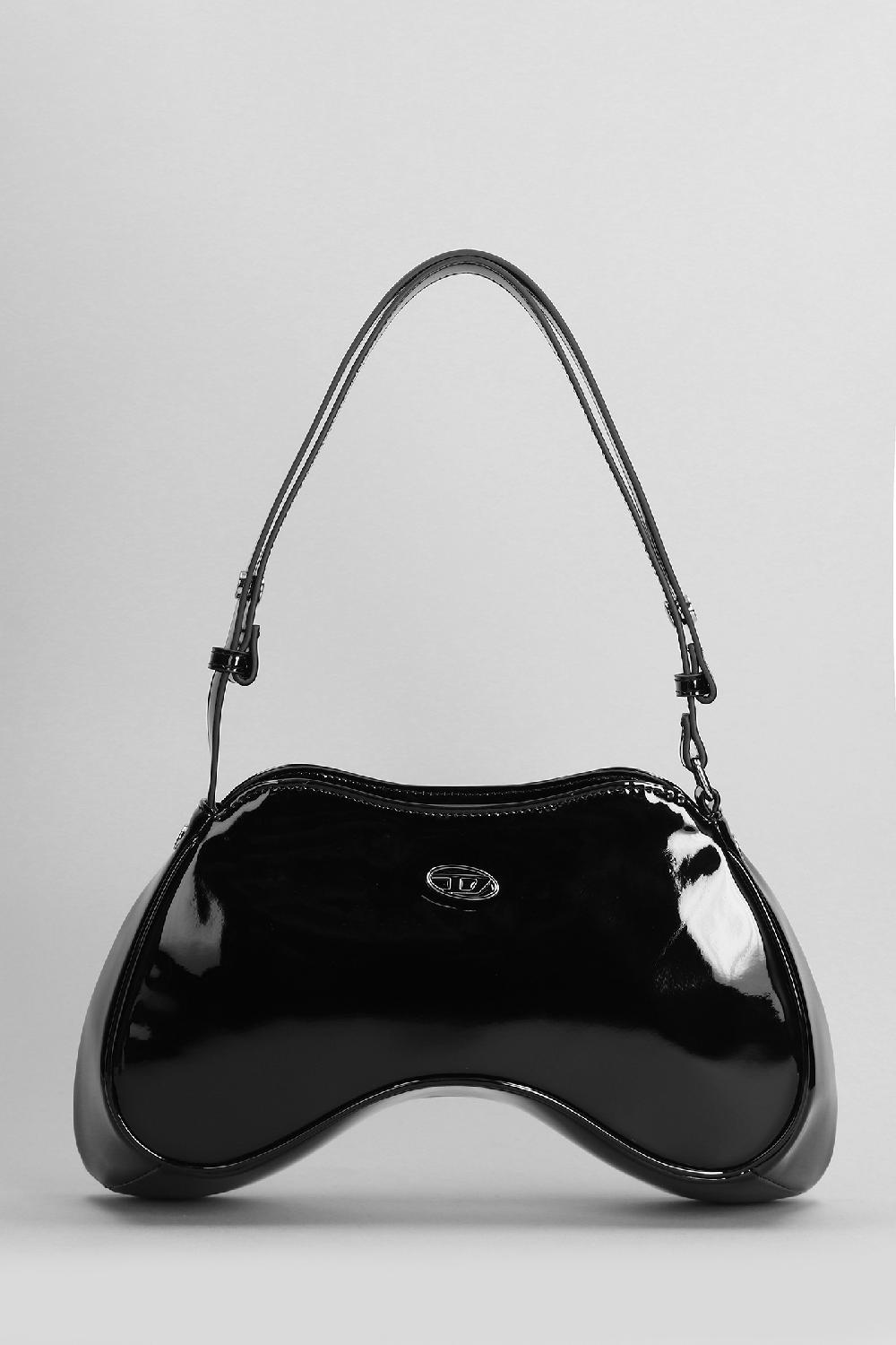 Deliberti Diesel Borsa a spalla play in poliuretano nero cod. 403996 - Deliberti The Luxury Shopping