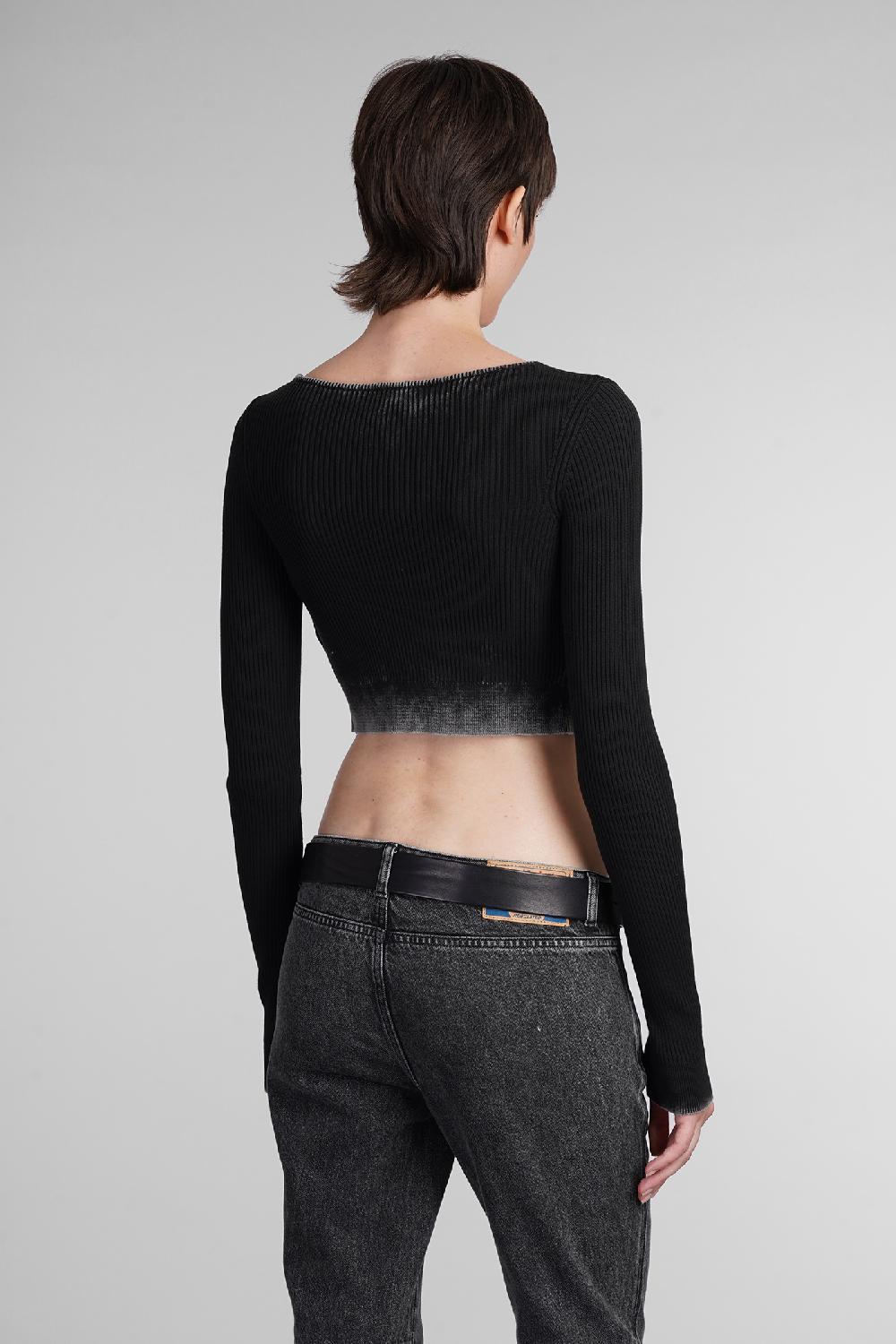 Deliberti Diesel Cardigan M Latina In Cotone Nero Cod. 403957 - Deliberti The Luxury Shopping